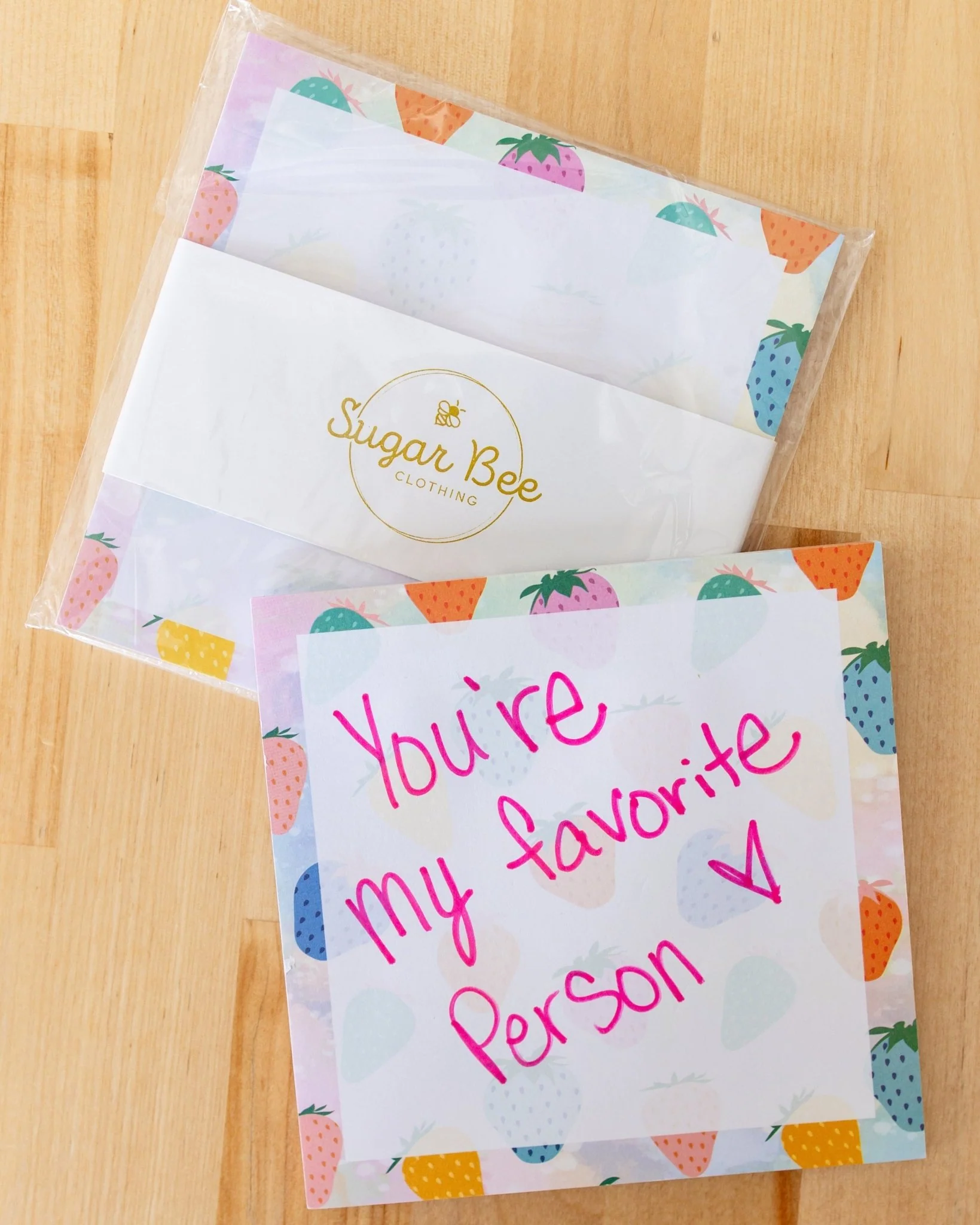 Lunch Bag Notes - Strawberries