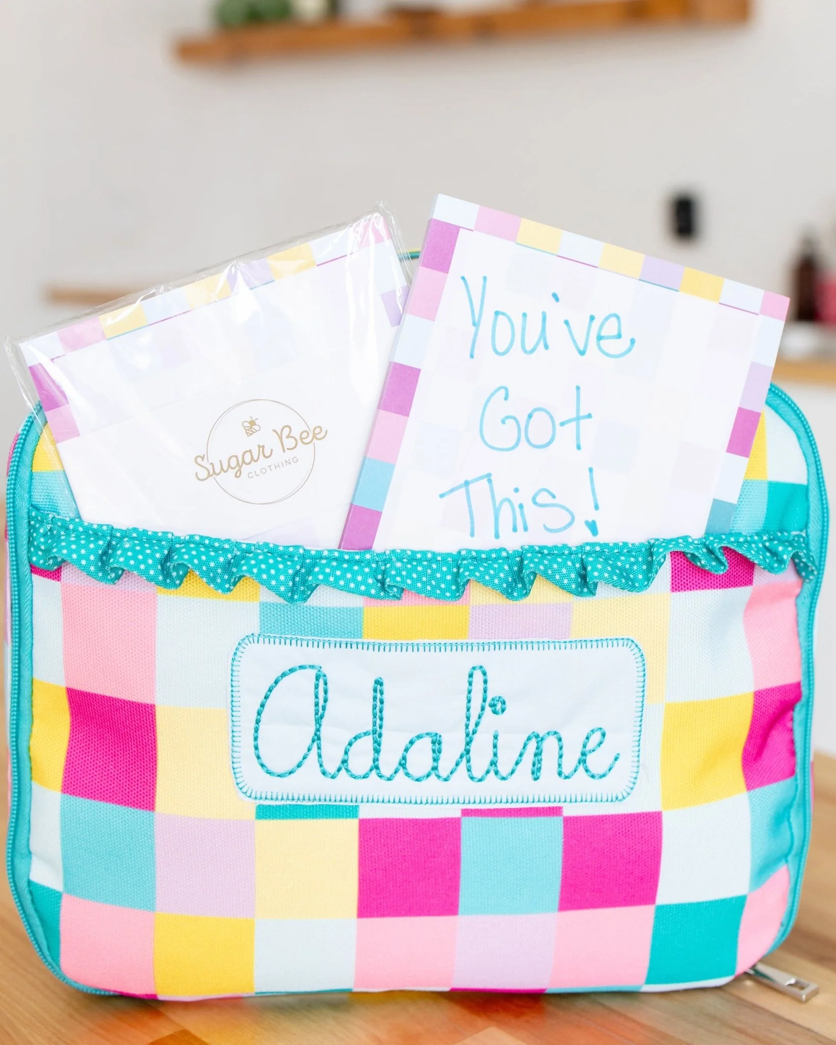 Lunch Bag - Girl Checkered - Image 2