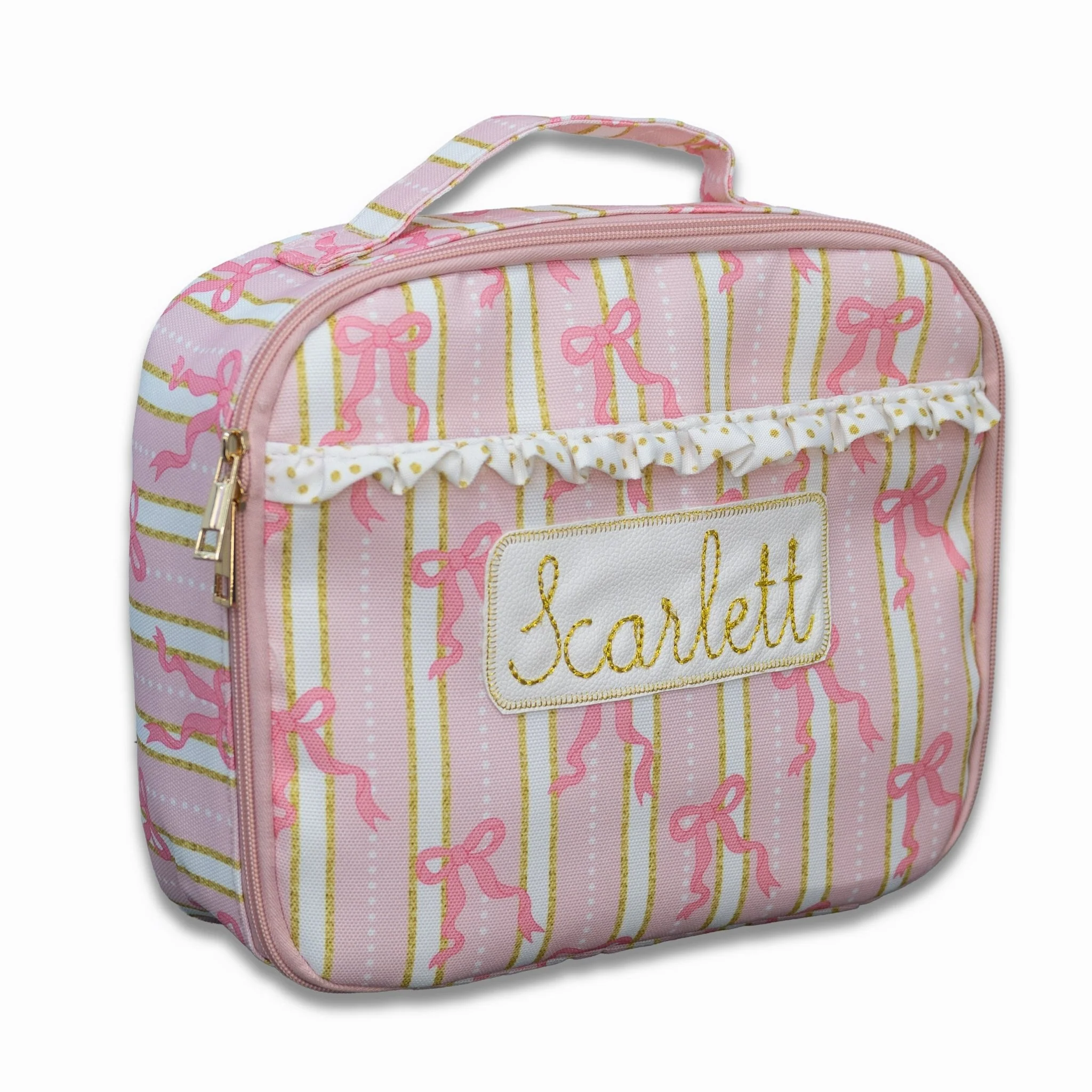 Lunch Bag - Pink Bows - Image 3