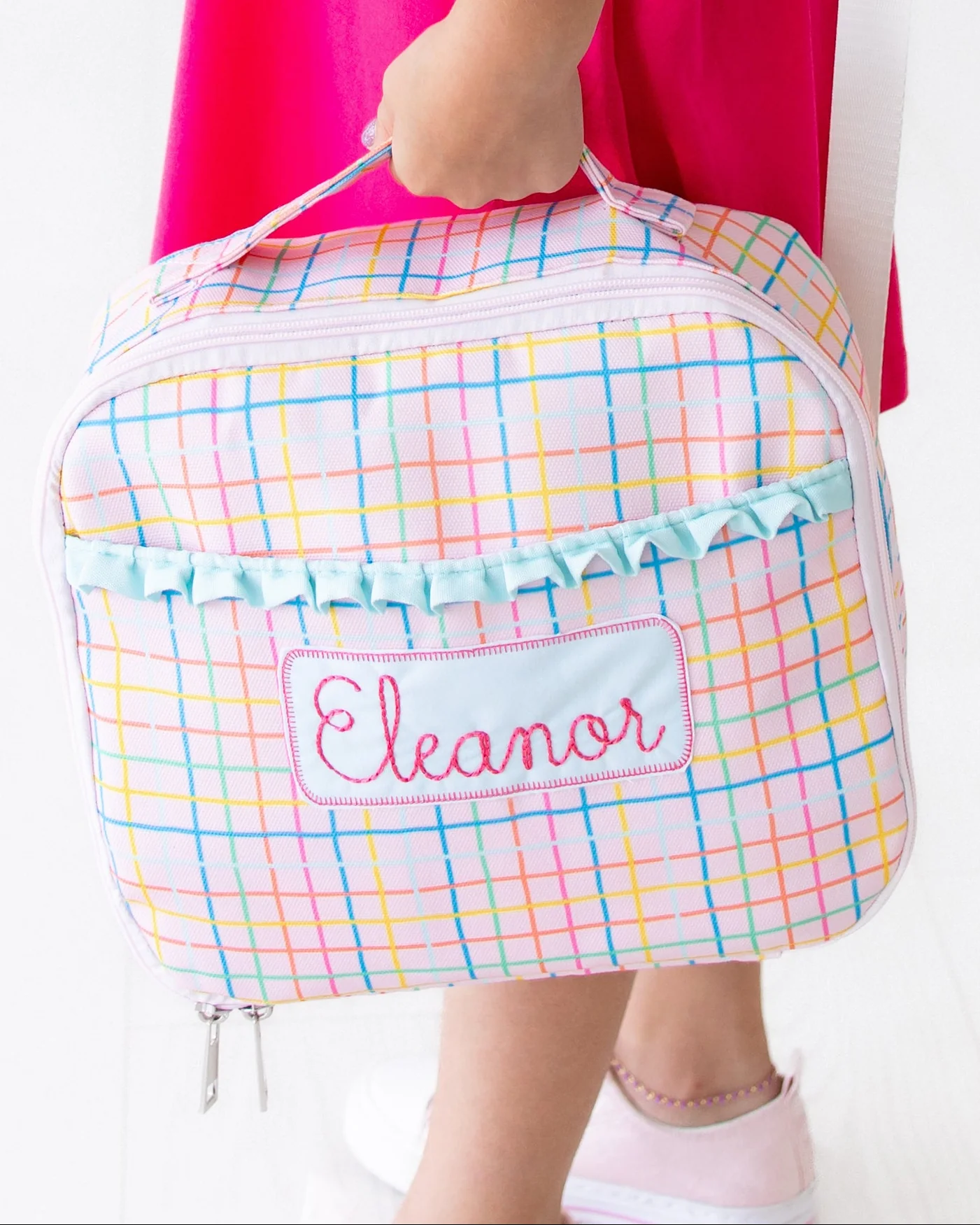 Lunch Bag - Pink Plaid