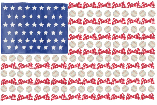 Mae Scalloped Tee - Star Banner - Image 4