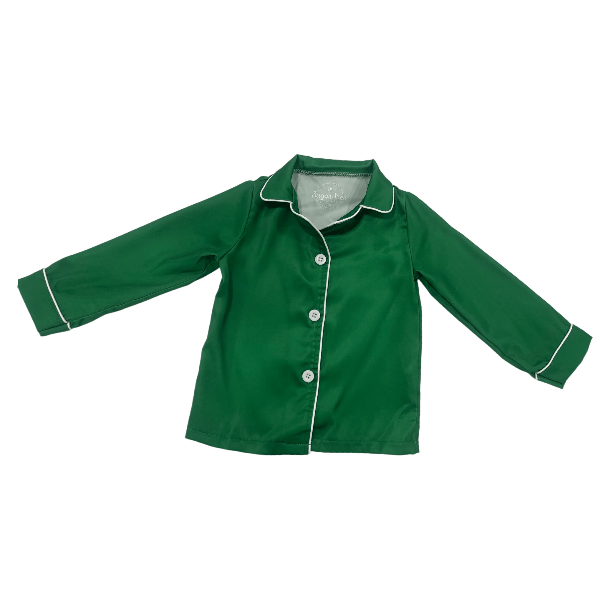 Charlie Satin Separates - Green Long Sleeve Top - Image 5