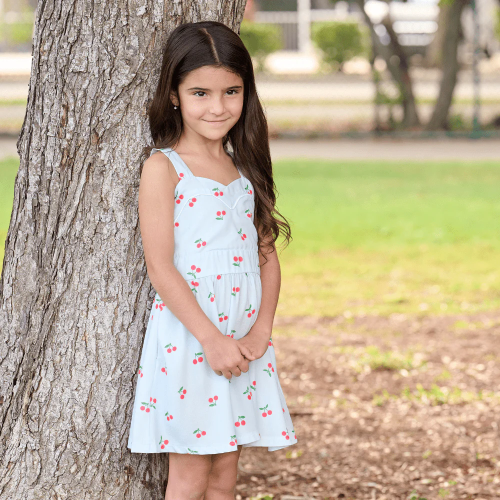 Hazel Sweetheart Dress - Cherries - Image 4