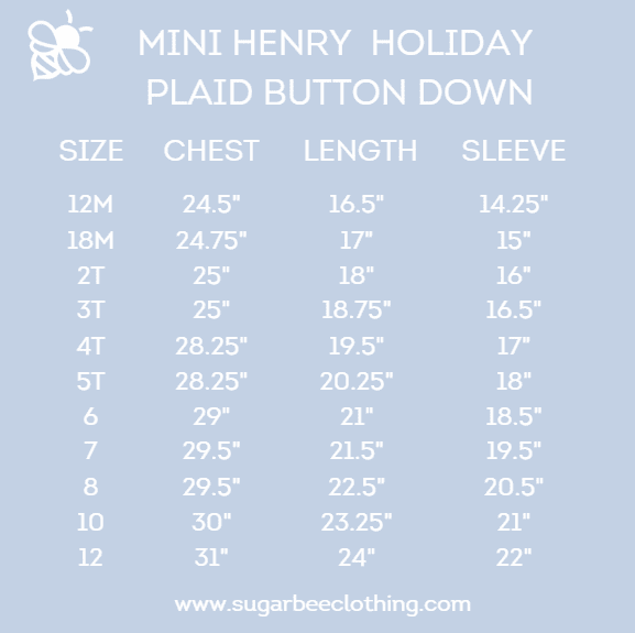 Mini Henry - Holiday Plaid Button Down - Image 2
