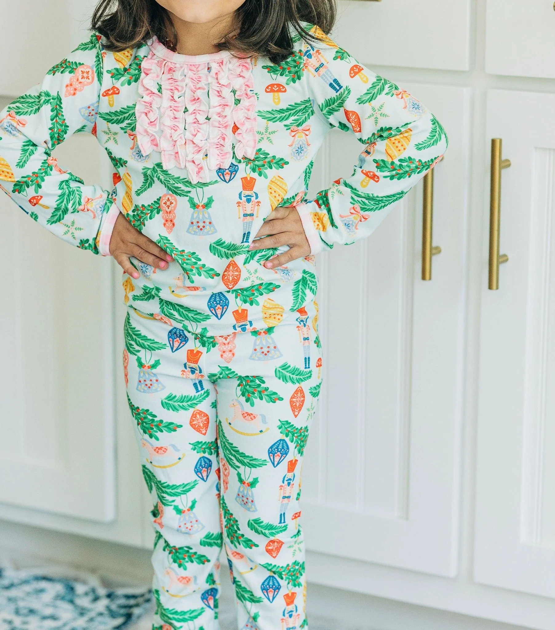 Ruffle Buttflap Pajamas - Nutcracker Holiday Lounge - Image 11
