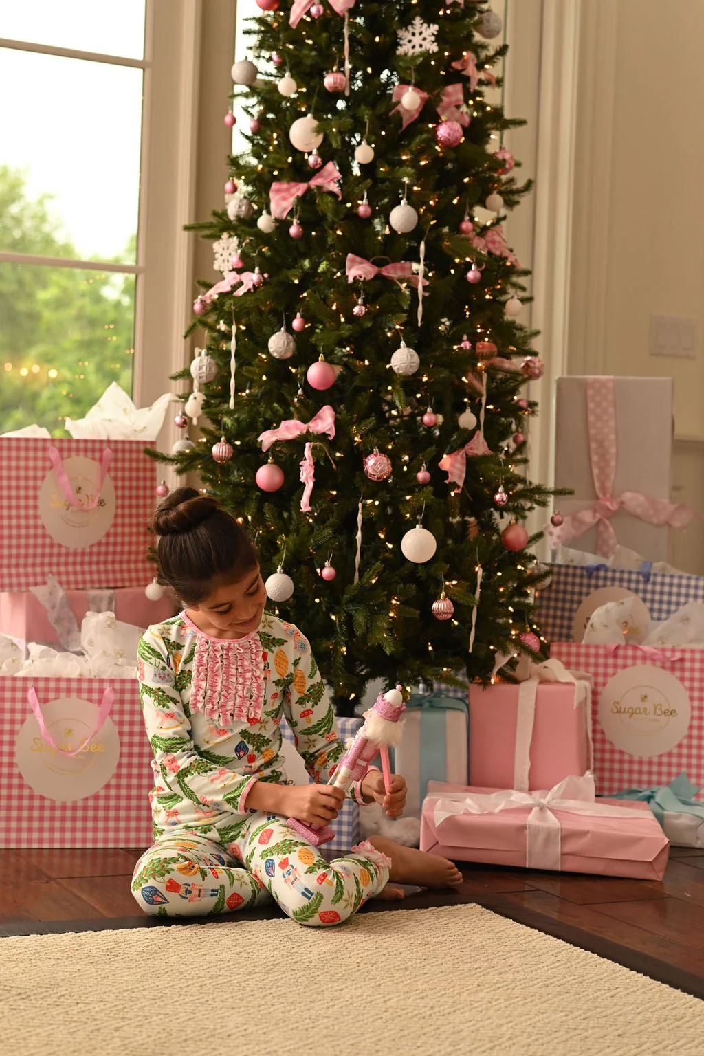 Ruffle Buttflap Pajamas - Nutcracker Holiday Lounge - Image 2