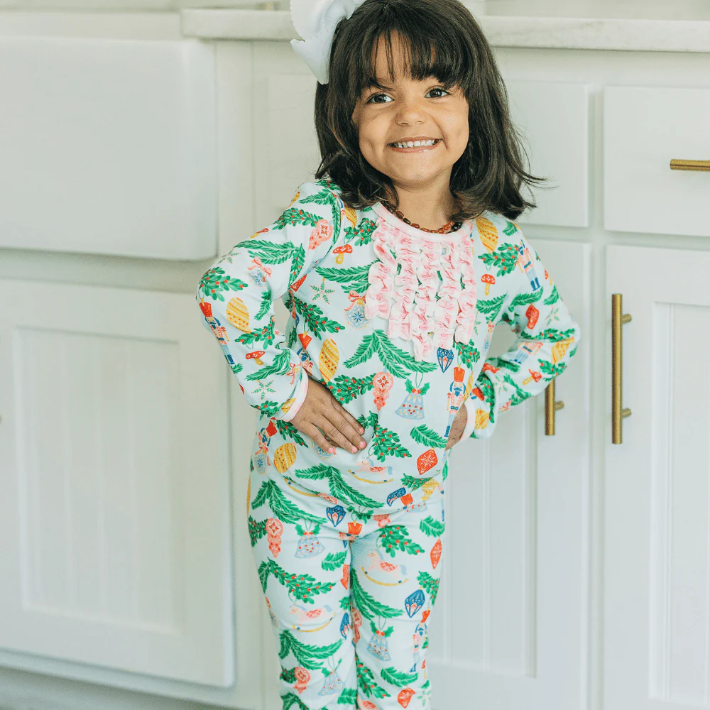 Ruffle Buttflap Pajamas - Nutcracker Holiday Lounge - Image 3