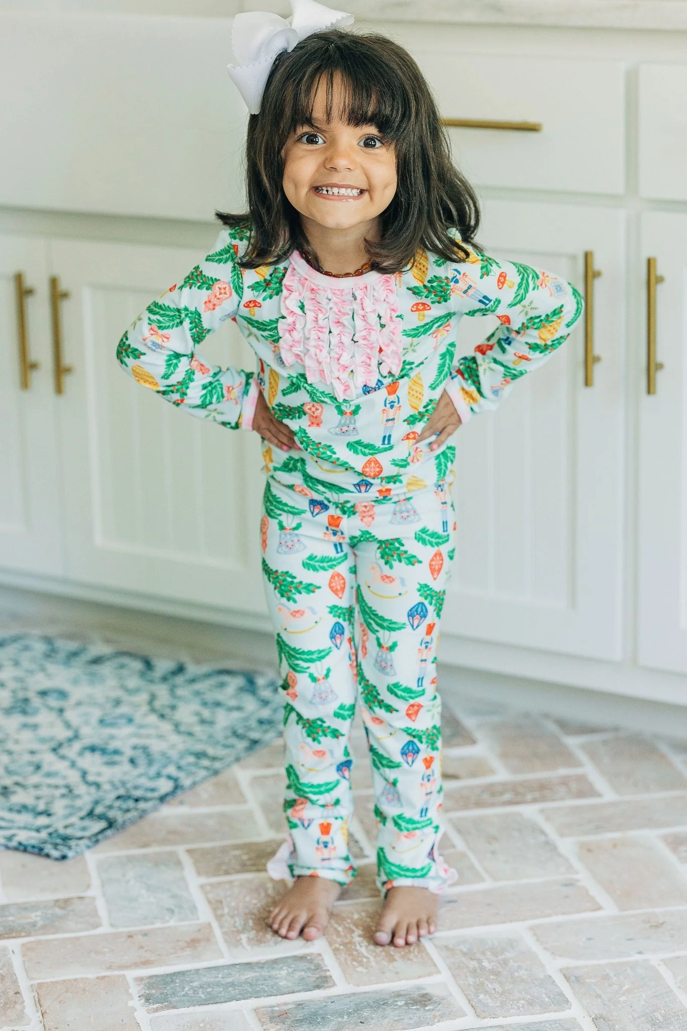 Ruffle Buttflap Pajamas - Nutcracker Holiday Lounge - Image 5