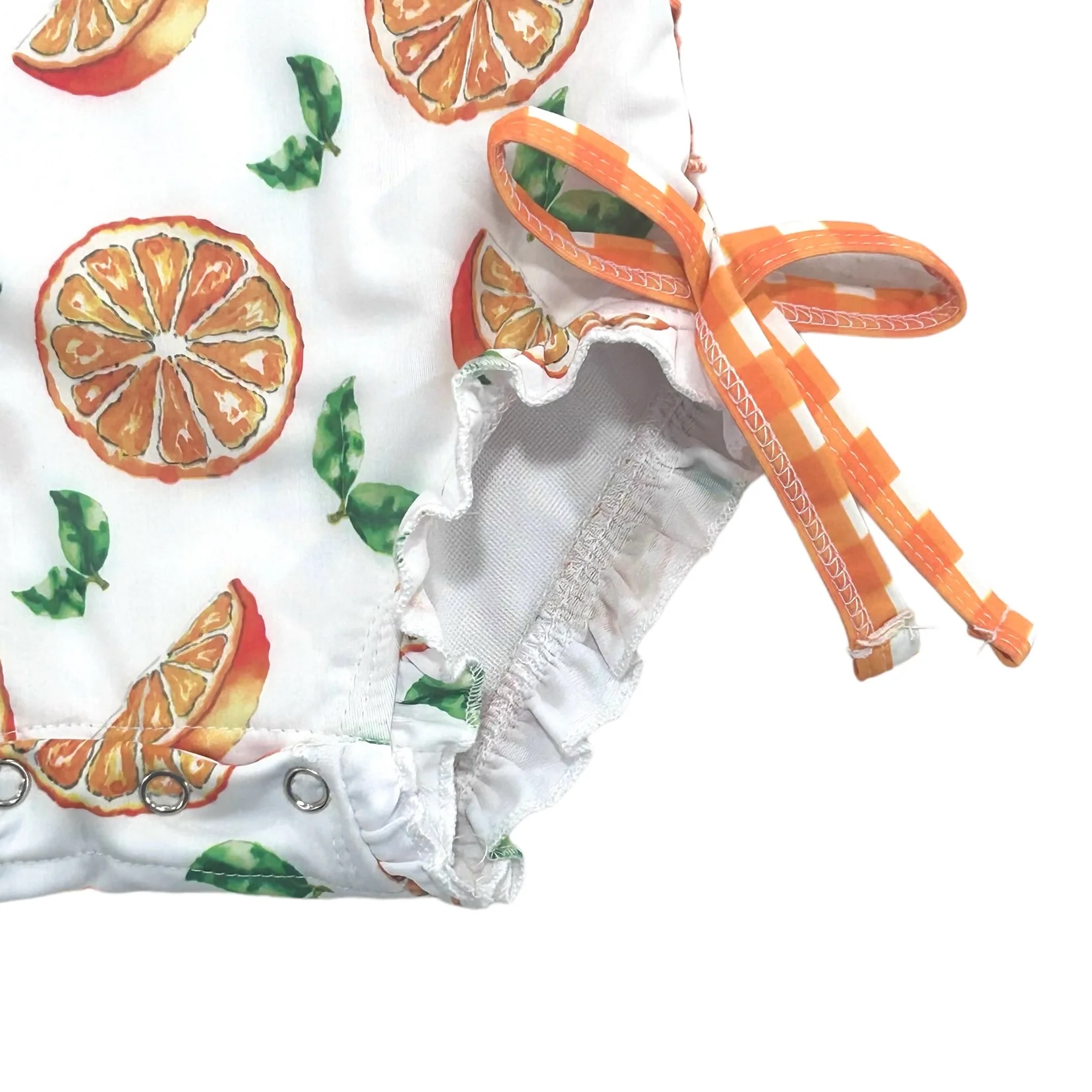 Ruffle Bottom Swimsuit - Oranges - Image 10