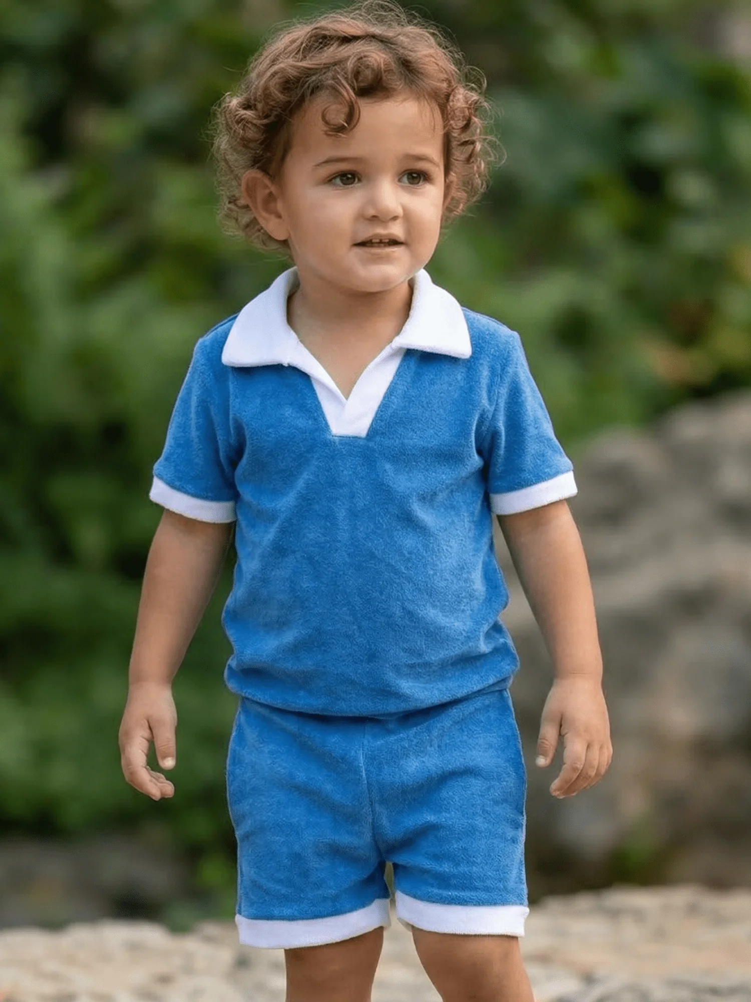 Patrick Clubhouse Polo Set - Riverbend Blue