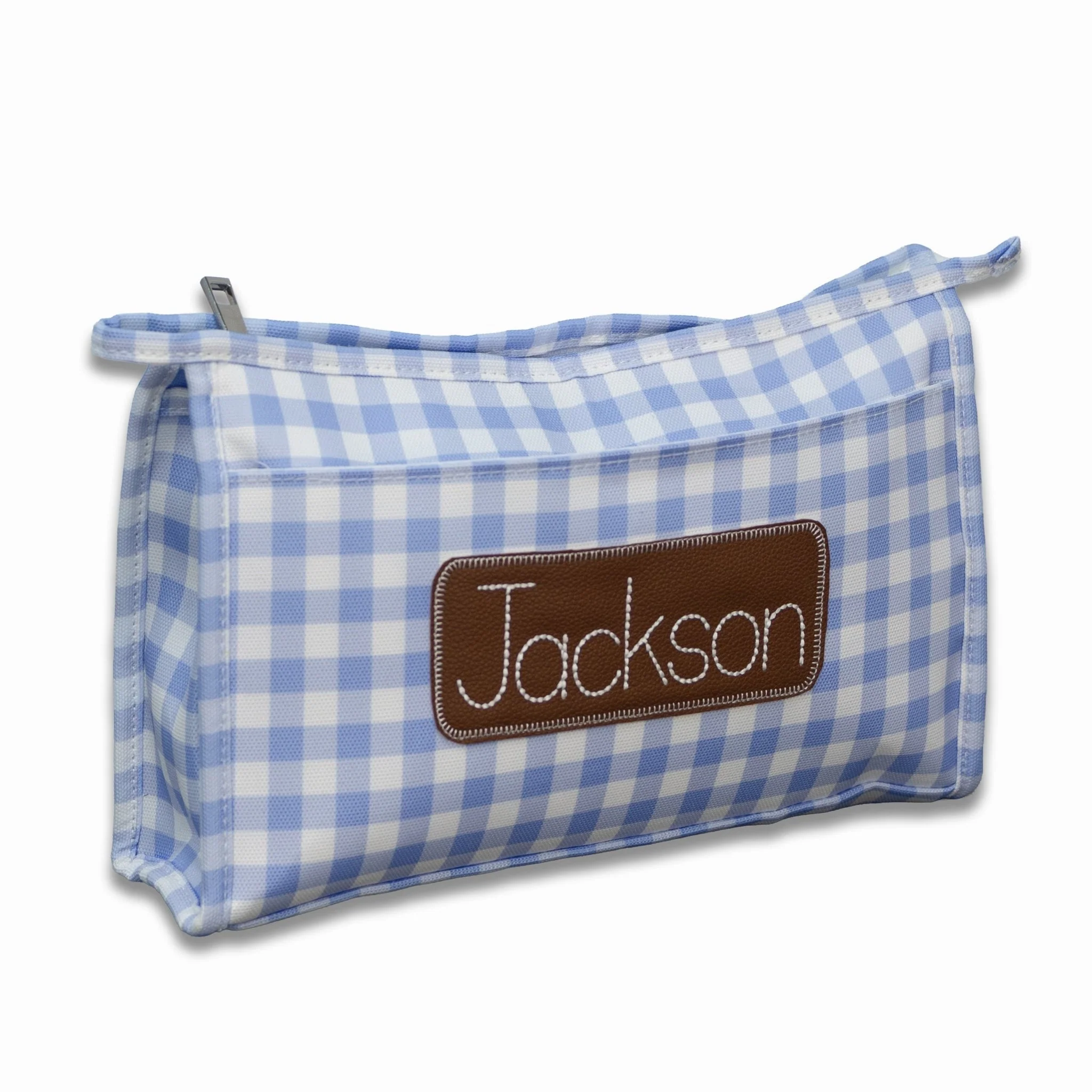 Pencil Bag - Blue Gingham - Image 2