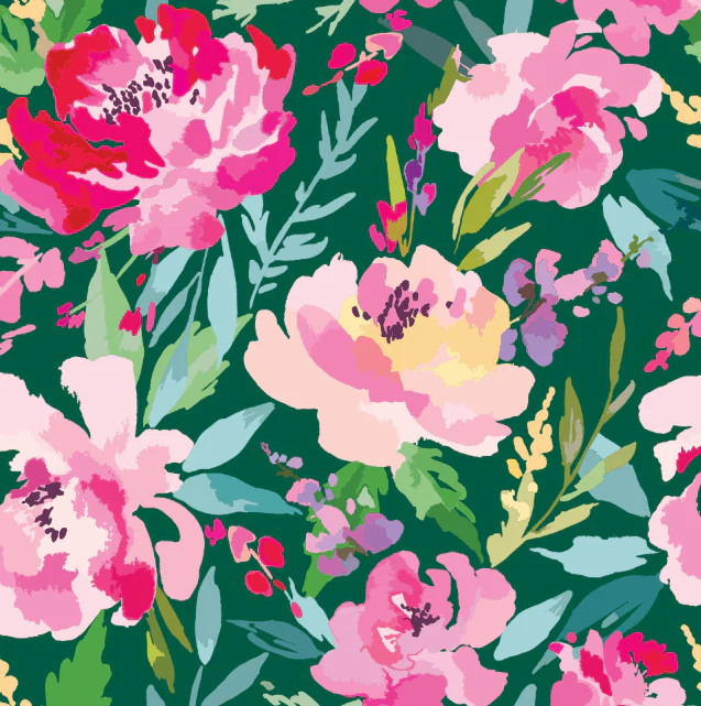 Pencil Bag- Peony Floral - Image 3