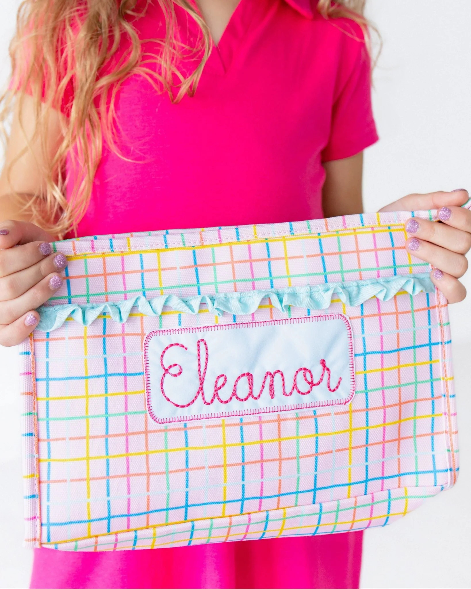 Pencil Bag - Pink Plaid