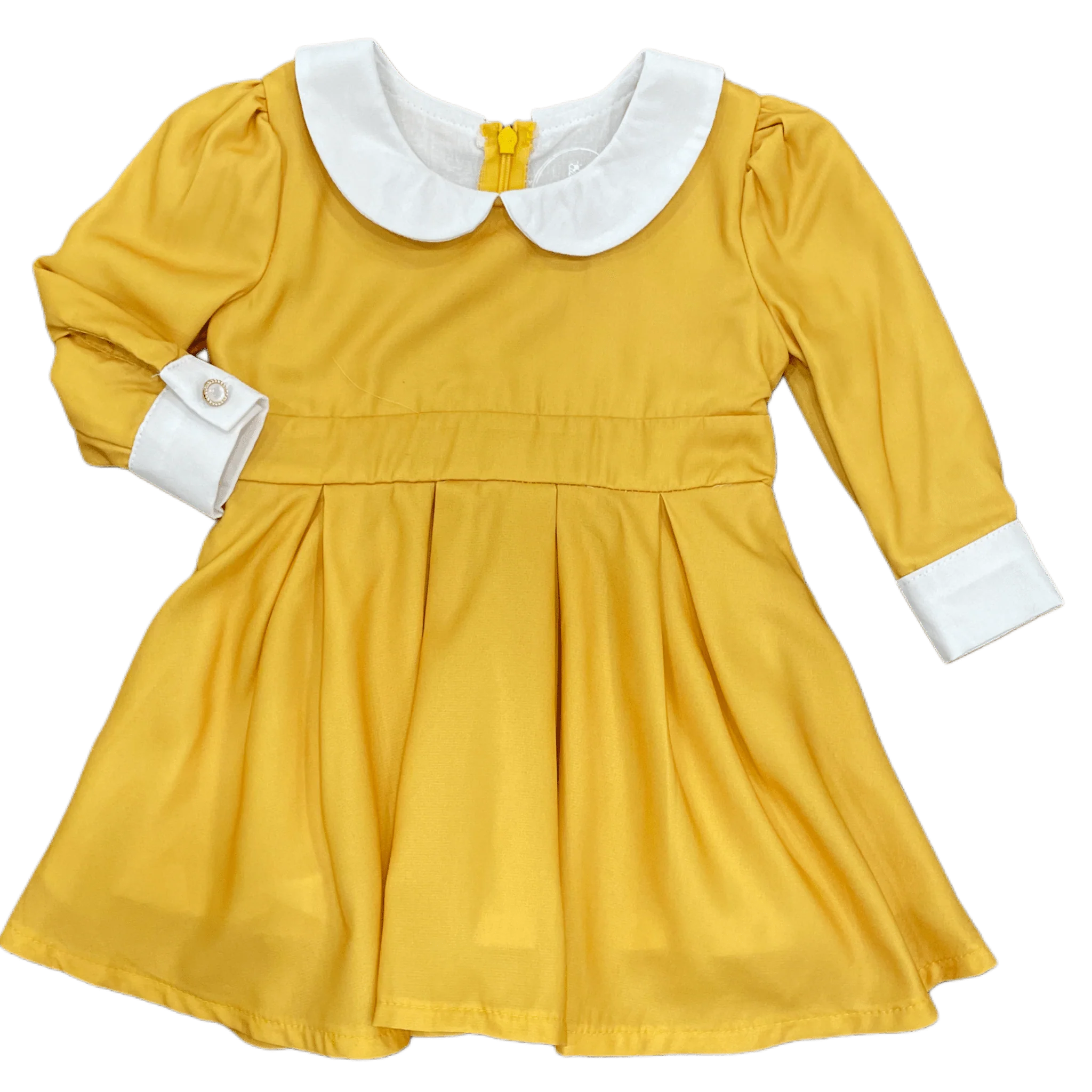 Mini Mabel Peter Pan Dress - Amber - Image 5