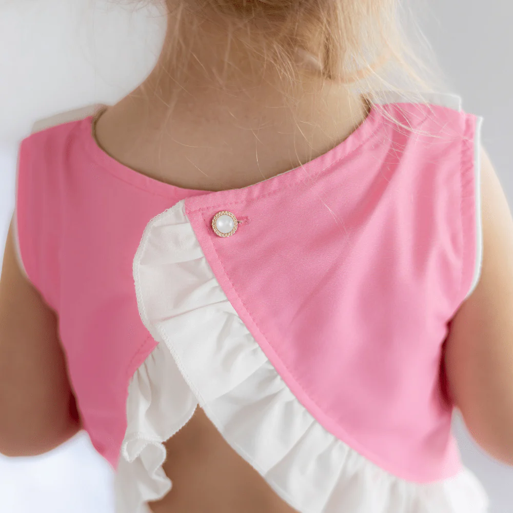 Peter Pan Swing Back Bloomer Set - Pink Gingham - Image 5