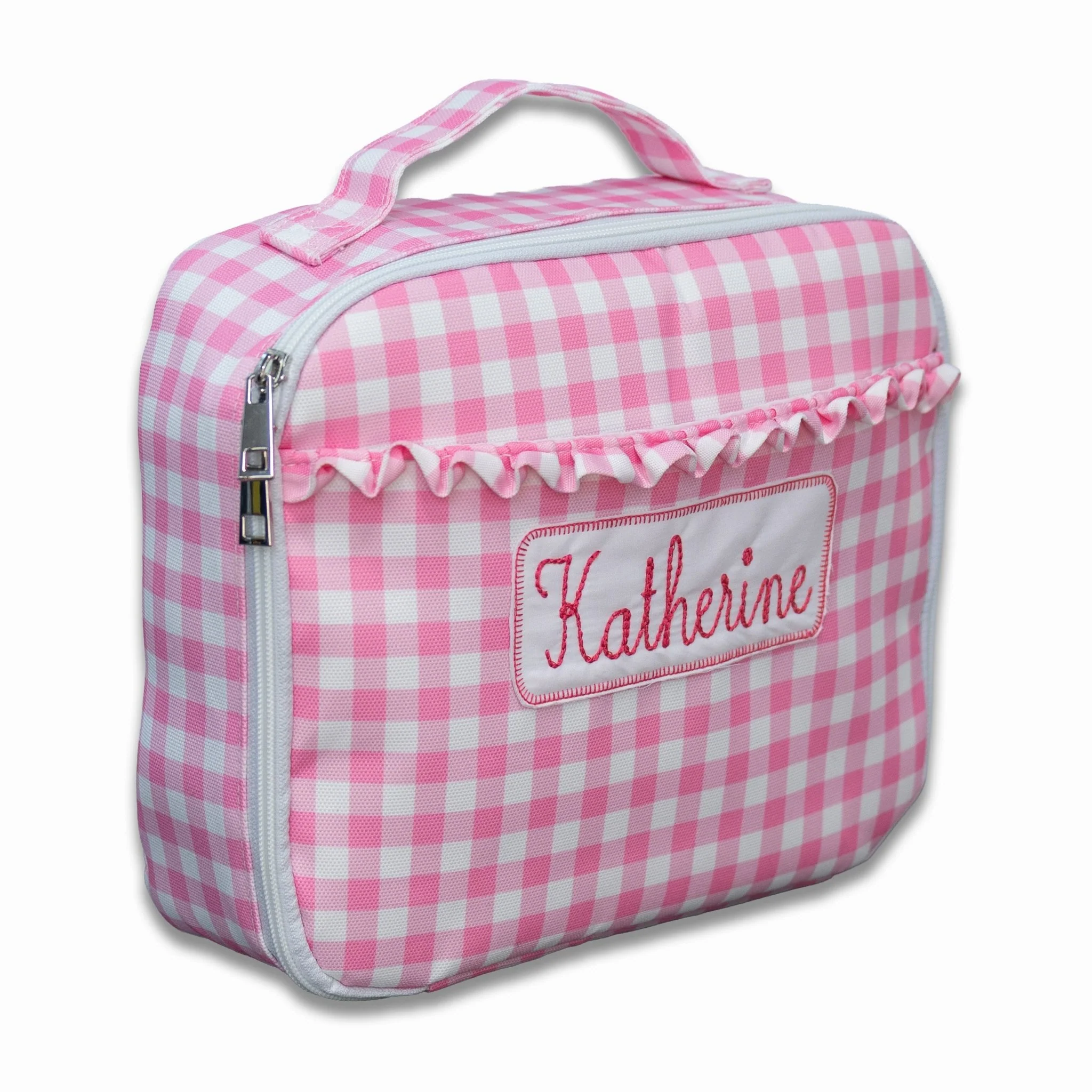 Lunch Bag - Pink Gingham - Image 3