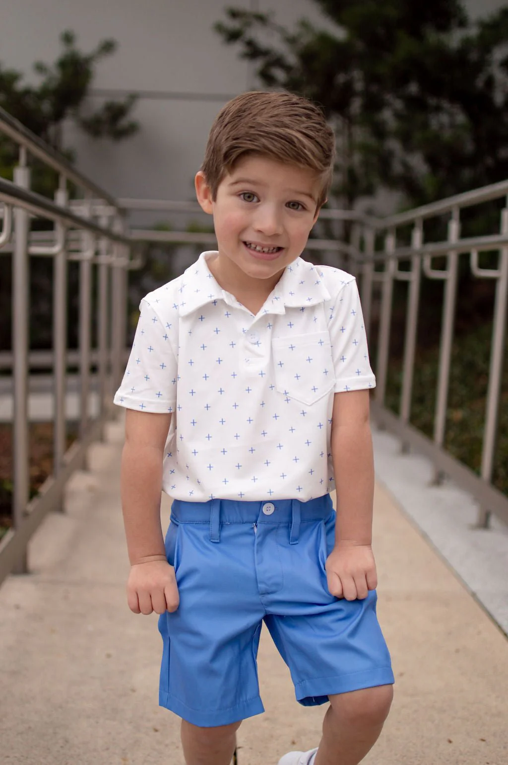 Davis Pocket Polo - French Blue - Image 5