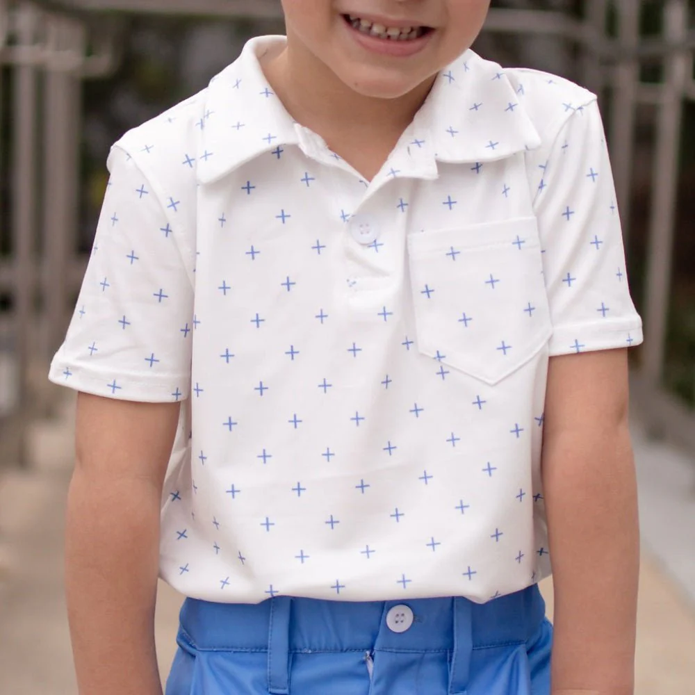 Davis Pocket Polo - French Blue - Image 6