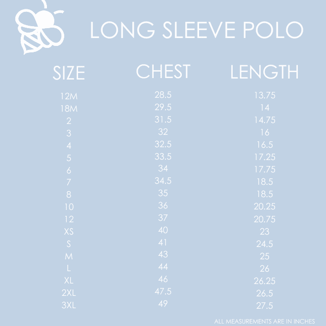 Davis Long Sleeve Polo - Navy Sketch Hearts - Image 7