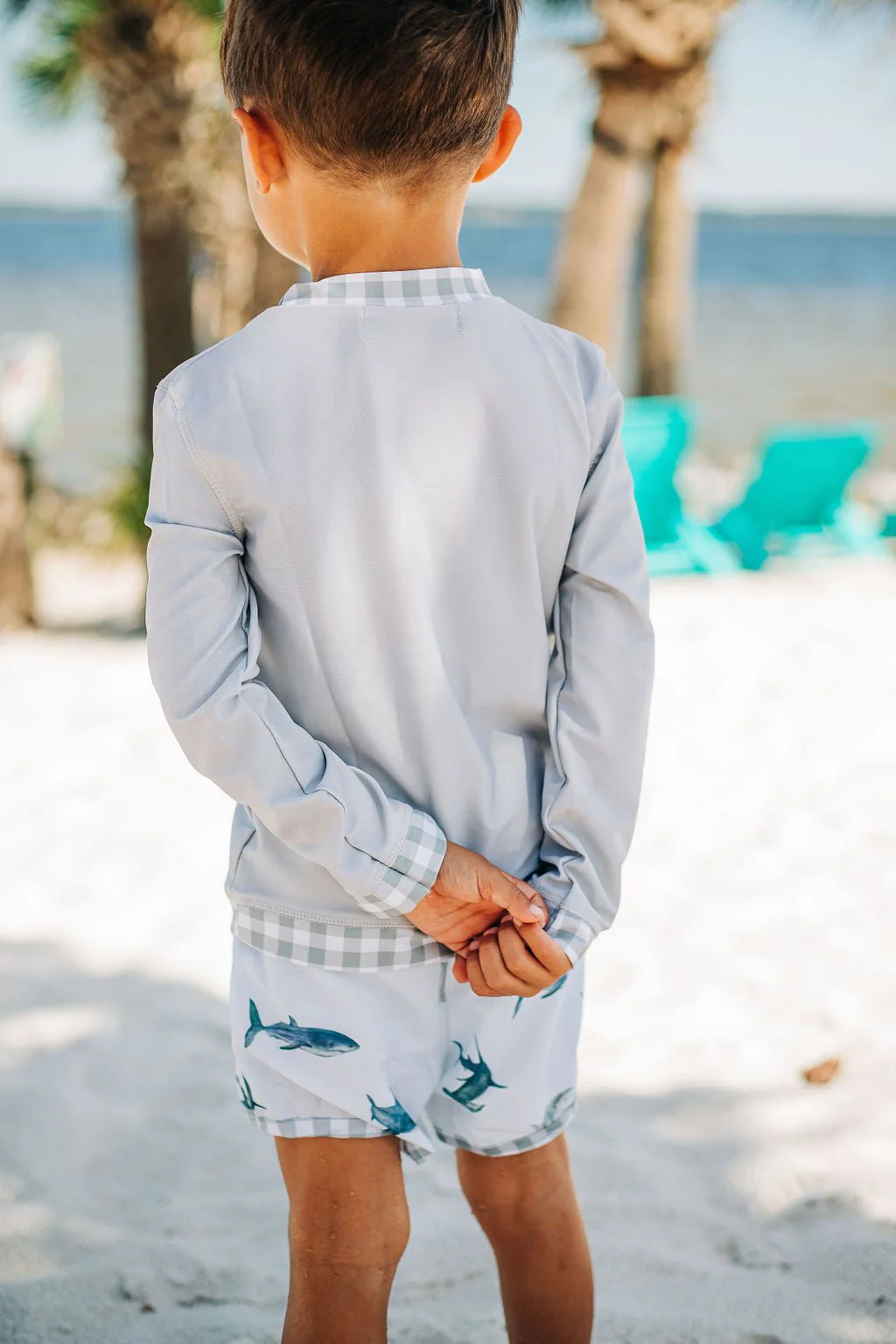 Rashguard - Grey Gingham - Image 3