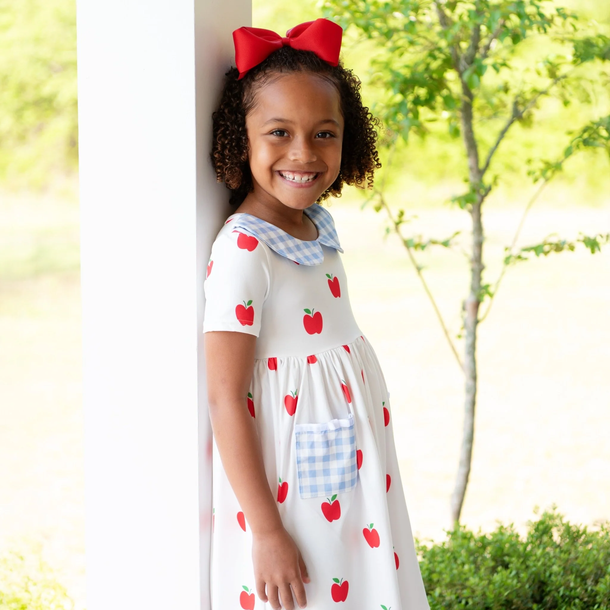 Twirl Dress - Red Apples - Image 4