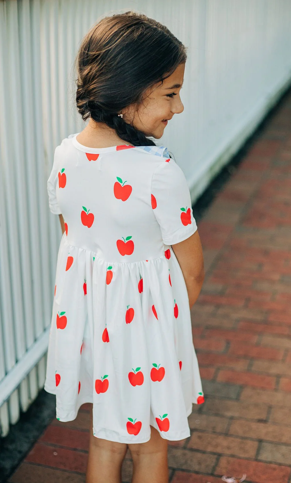 Twirl Dress - Red Apples - Image 9