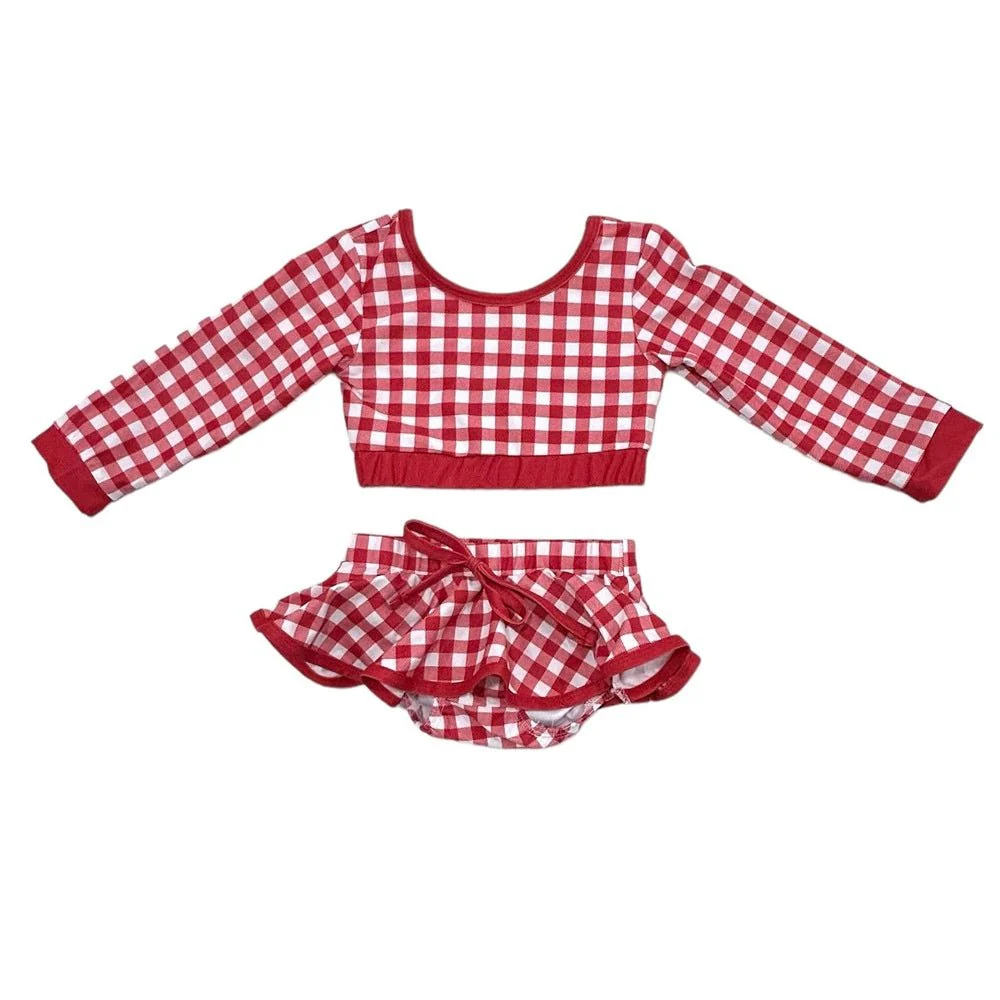 Skirt Bikini - Red Gingham - Image 12