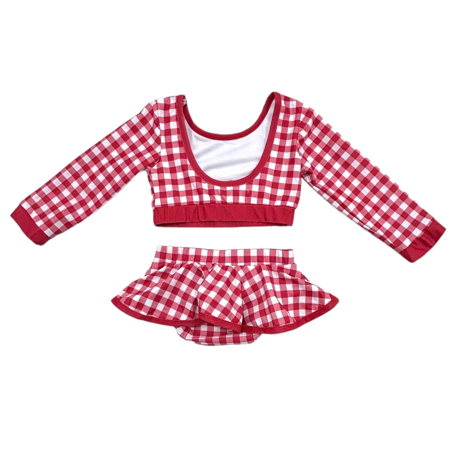 Skirt Bikini - Red Gingham - Image 14