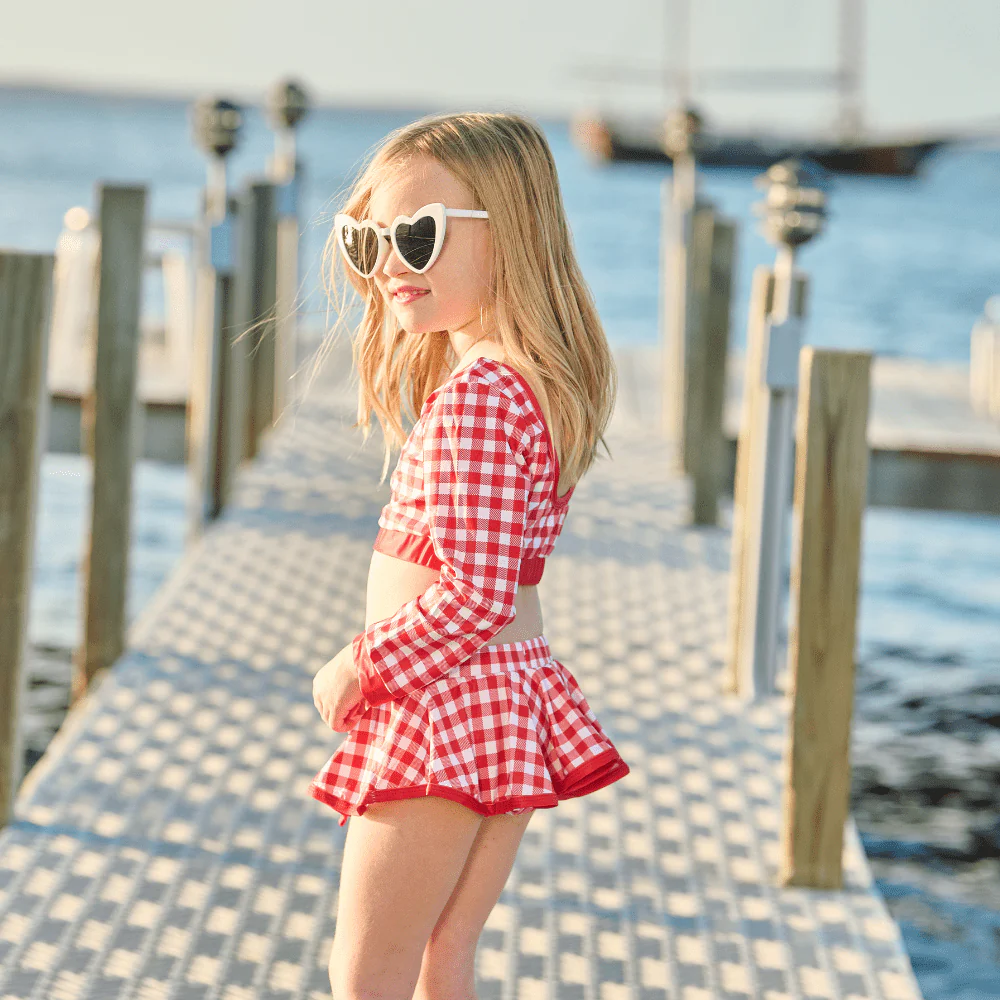 Skirt Bikini - Red Gingham - Image 8