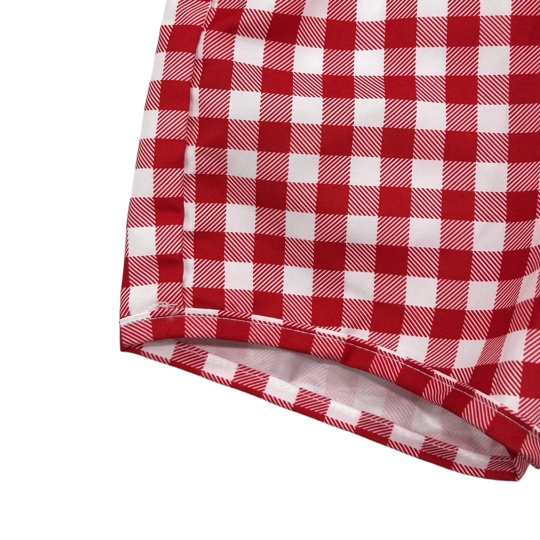 Swim Shorts - Red Gingham - Image 9