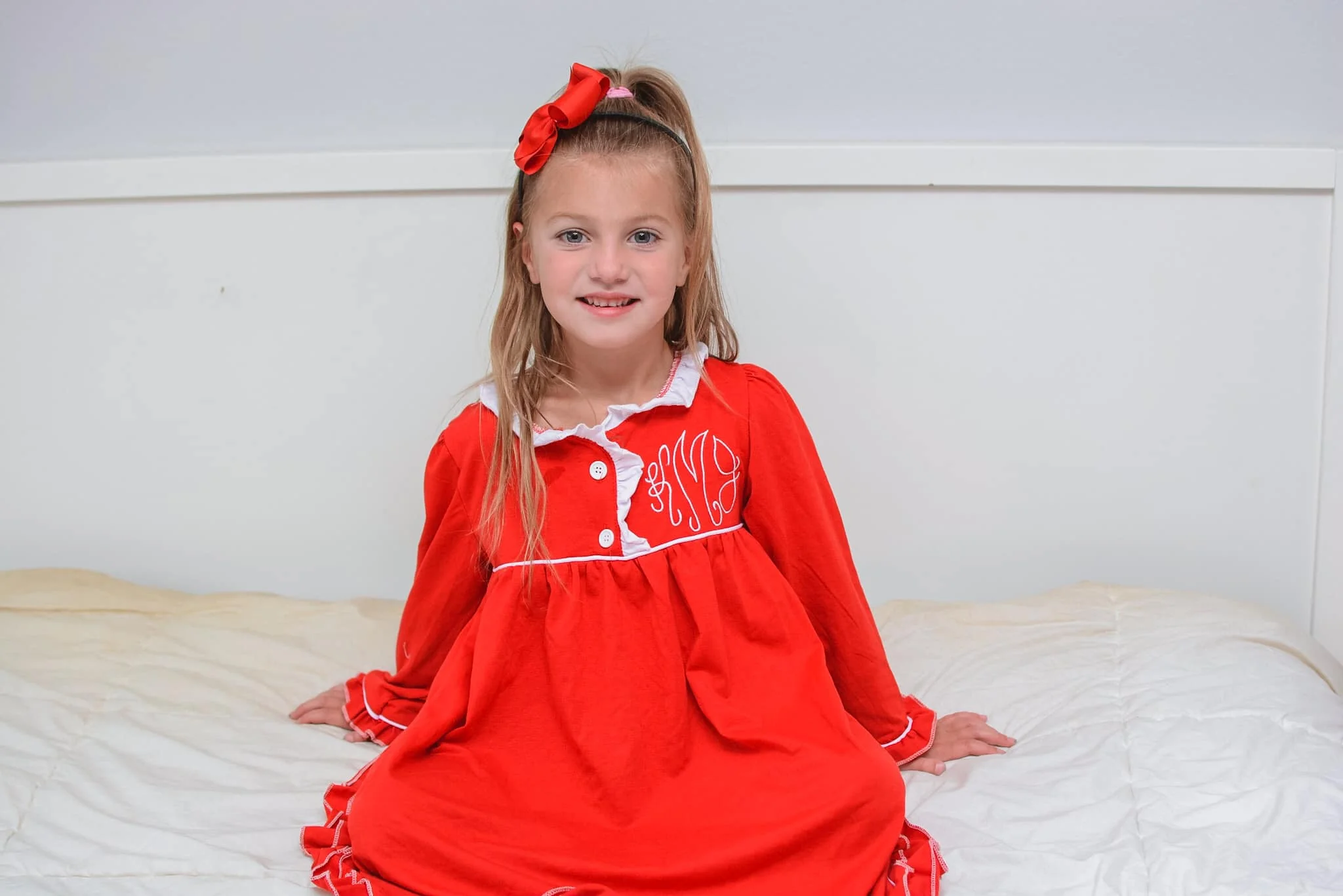 Ruffle Nightgown - Red Holiday Lounge - Image 11