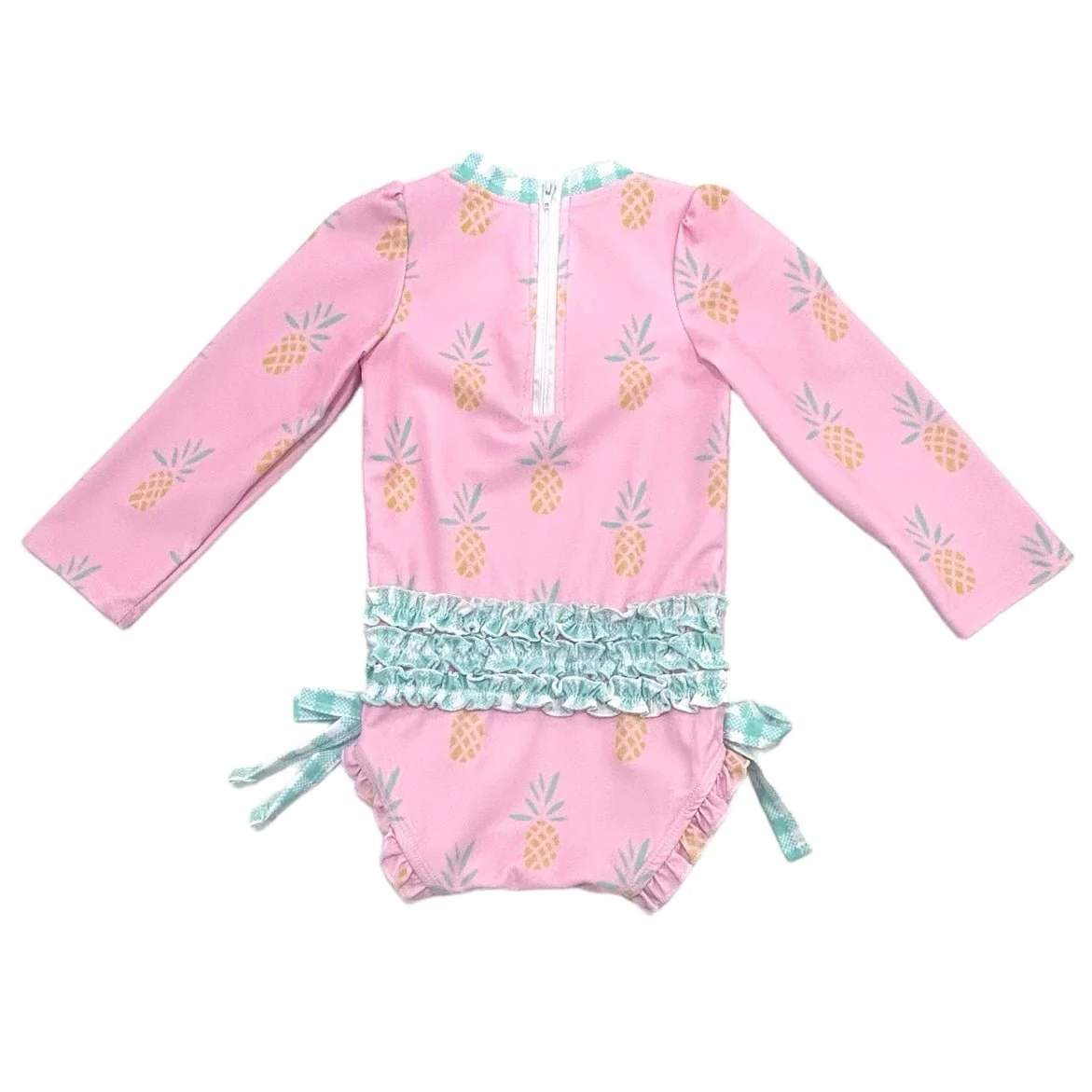 Ruffle Bottom Swimsuit - Pink Pineapples - Image 11