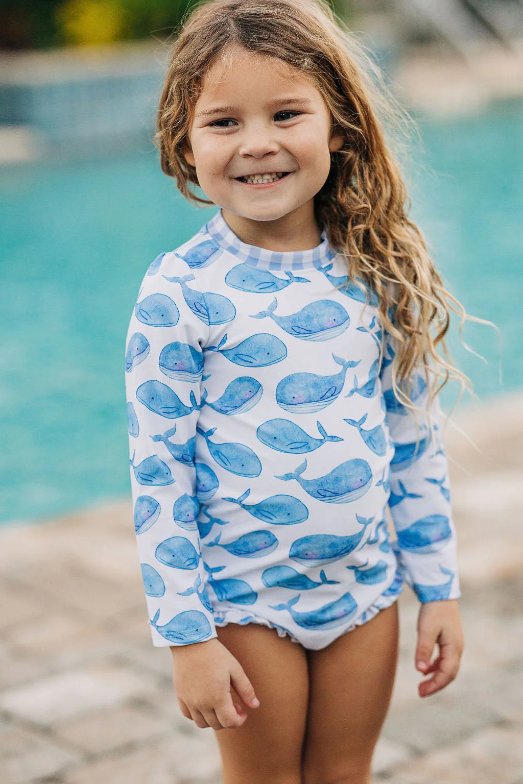 Ruffle Bottom Swimsuit - Whales - Image 5