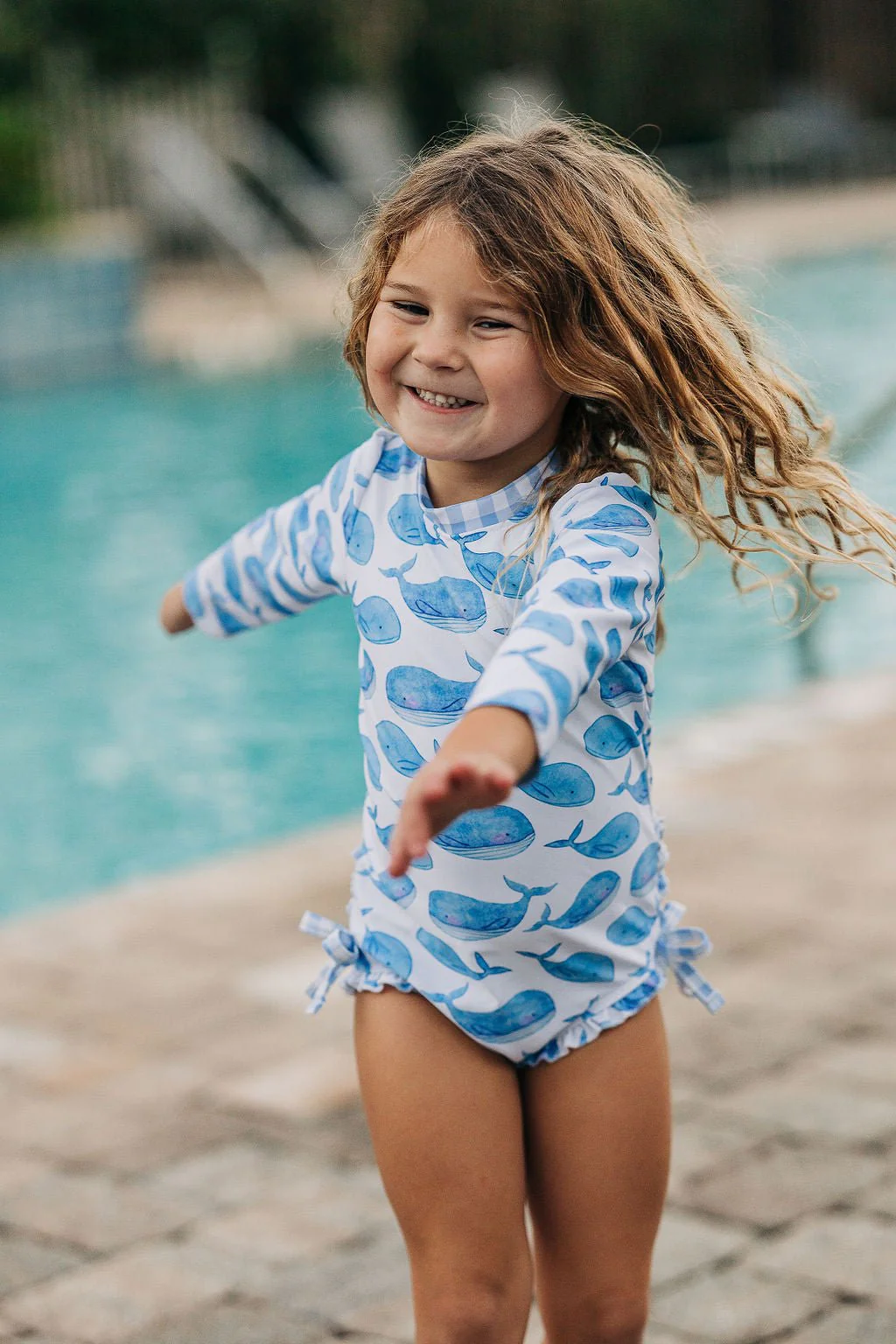 Ruffle Bottom Swimsuit - Whales - Image 6
