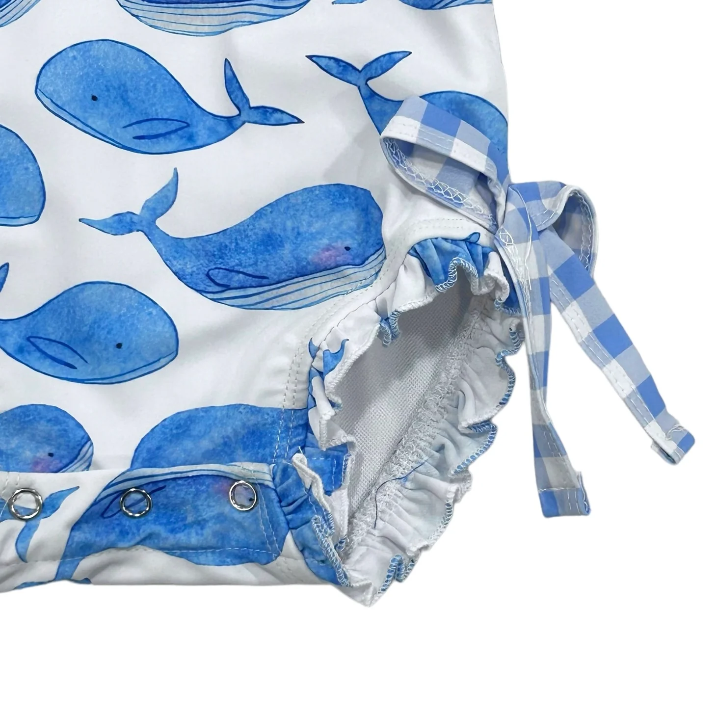 Ruffle Bottom Swimsuit - Whales - Image 8