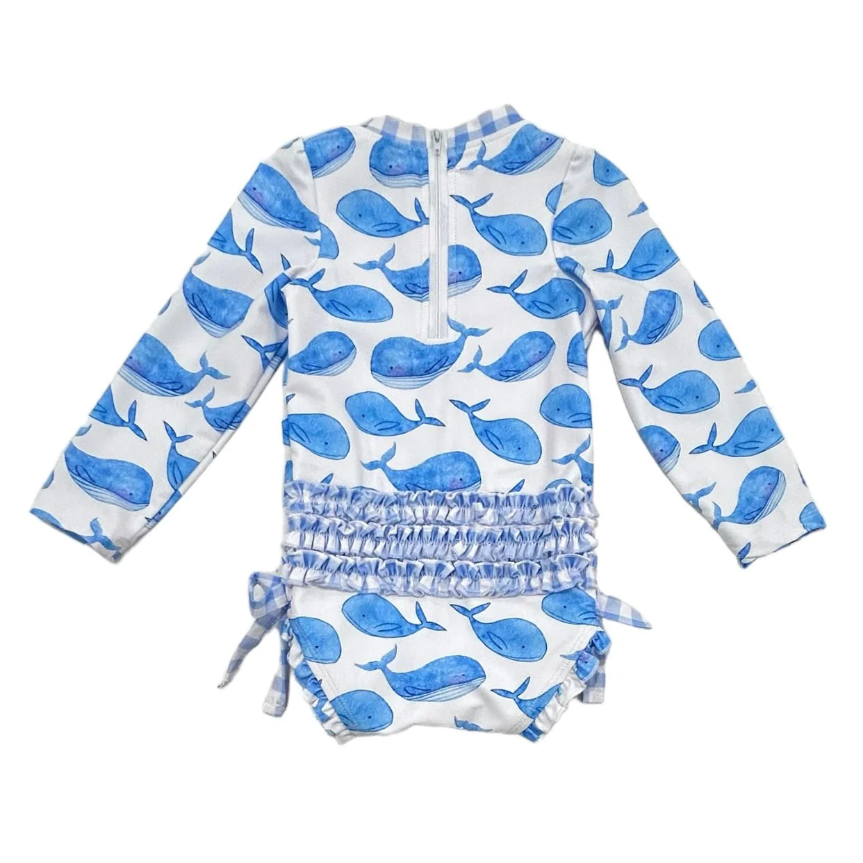 Ruffle Bottom Swimsuit - Whales - Image 9