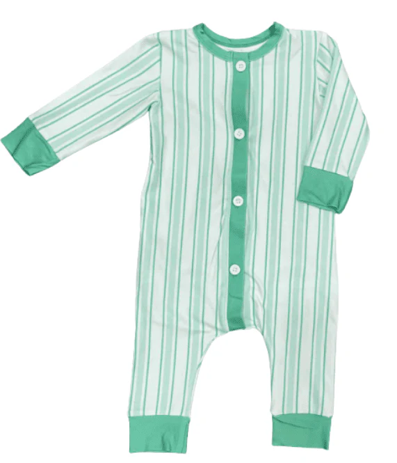 Buttflap Pajamas - Green Stripe Holiday Lounge - Image 3