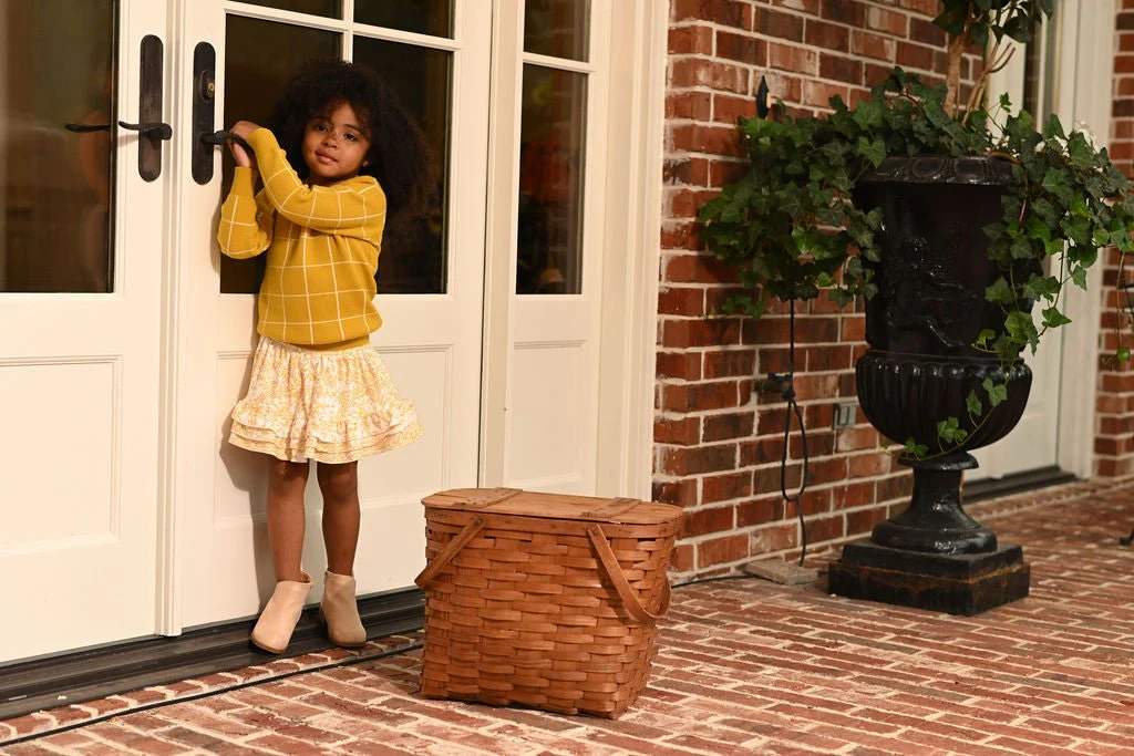 Mini Emerson Crew Sweater - Amber Windowpane - Image 3
