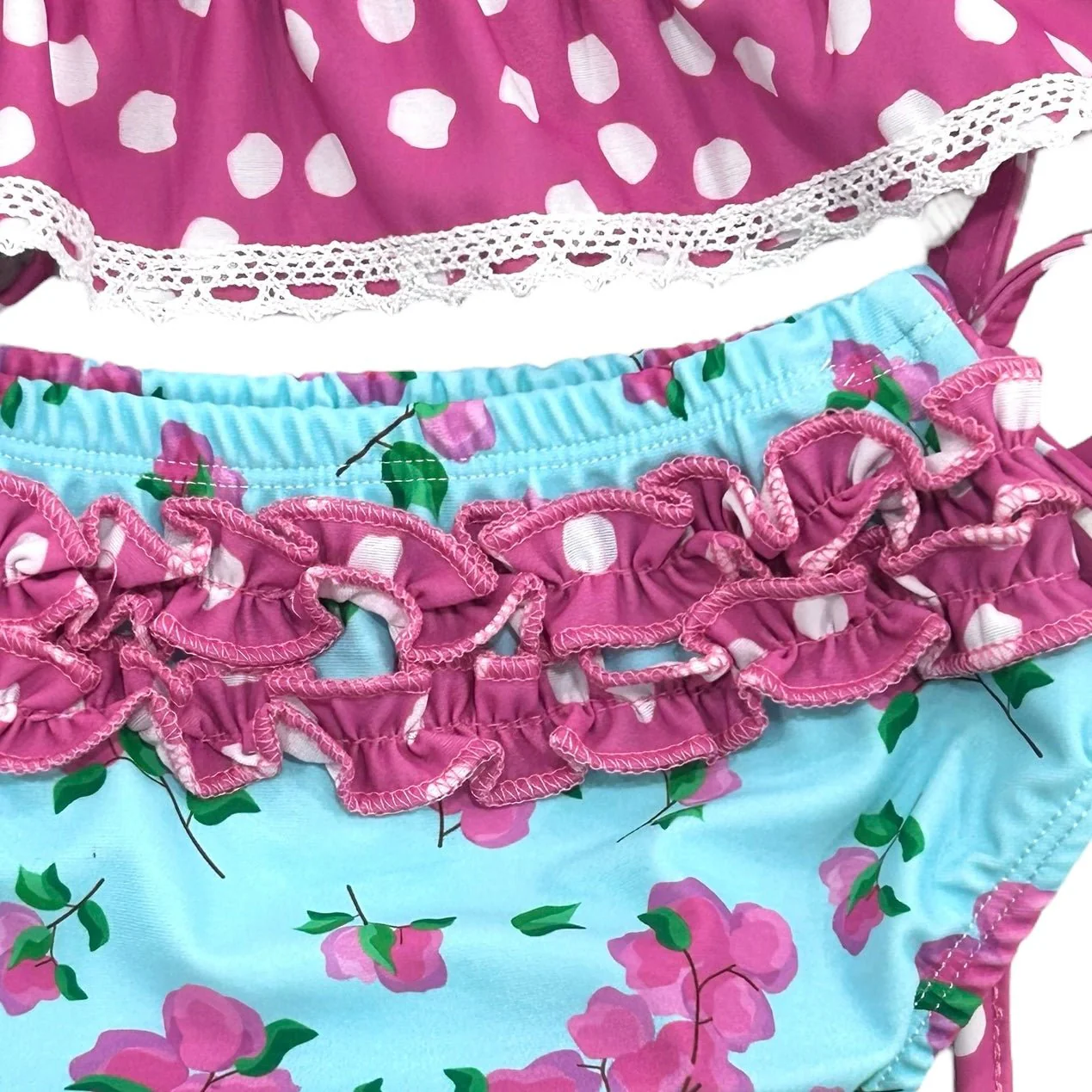 Ruffle Tankini - Bougainvillea - Image 13
