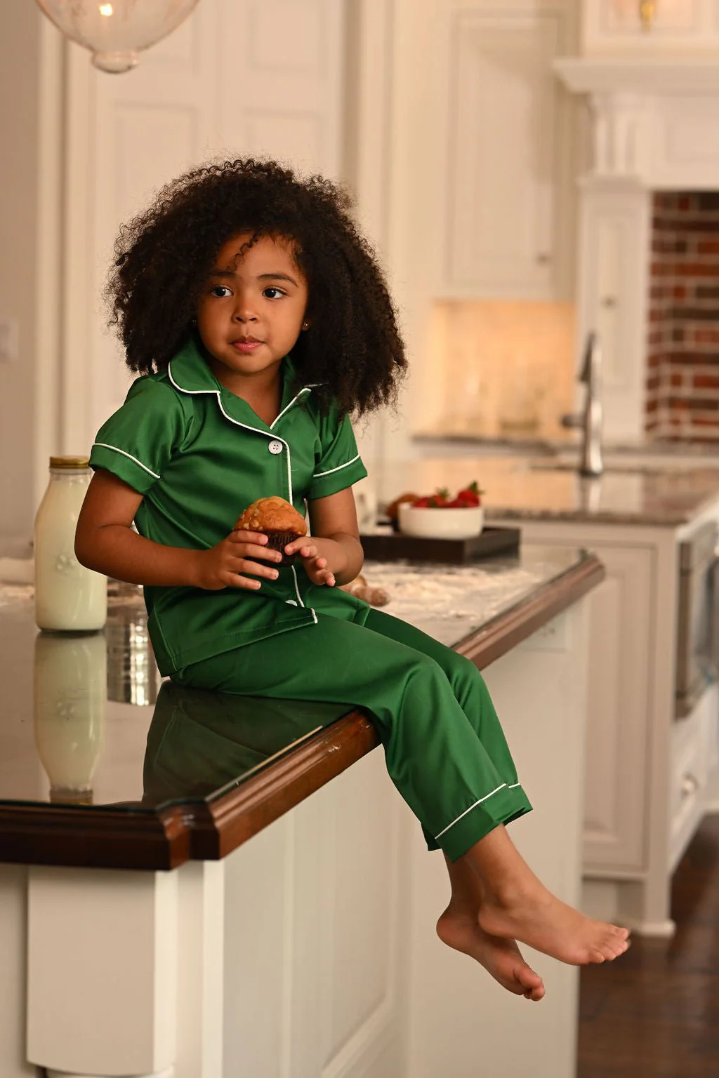 Charlie Satin Separates - Green Pants - Image 4