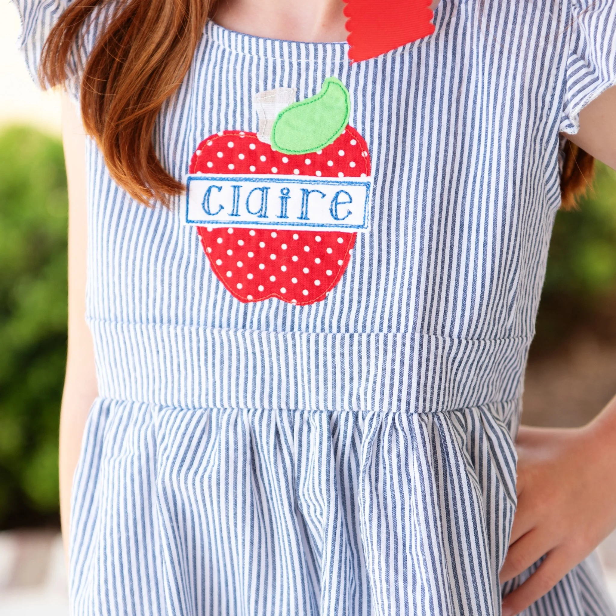 Seersucker Apple Dress - Image 2