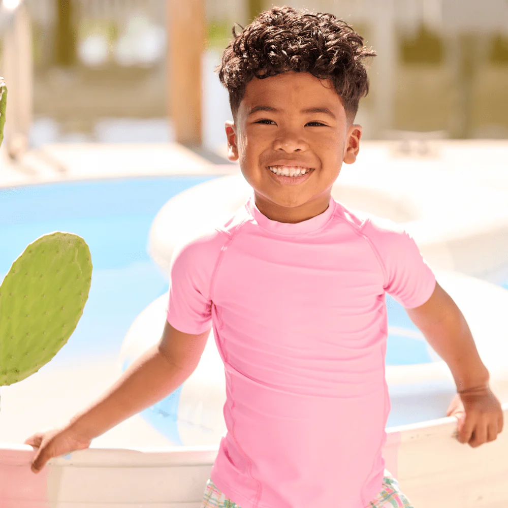 Short Sleeve Rashguard - Palm Springs Pink - Image 3