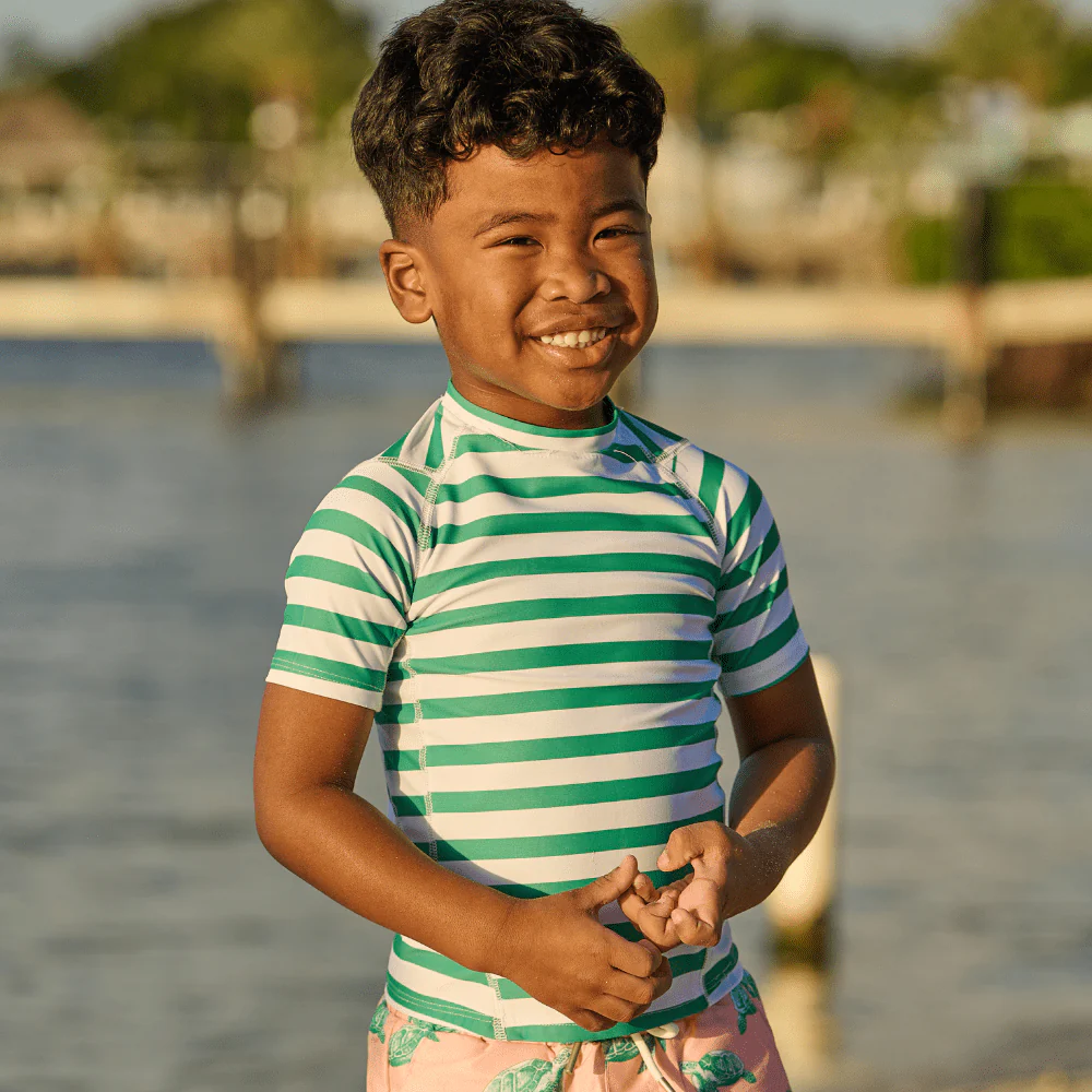 Short Sleeve Rashguard - Sea Turtle Green