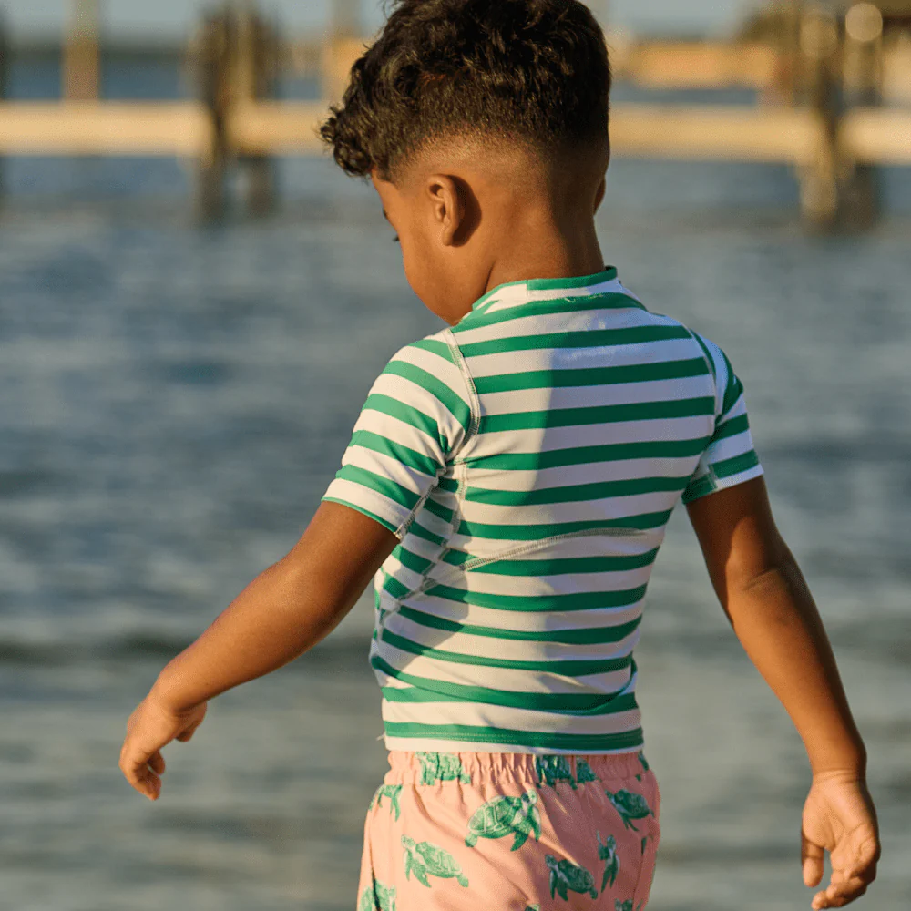 Short Sleeve Rashguard - Sea Turtle Green - Image 2