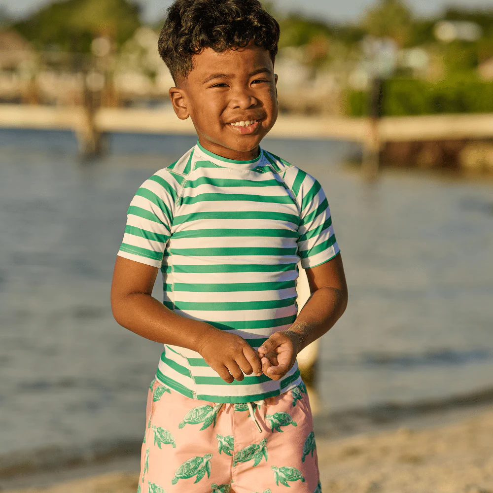Short Sleeve Rashguard - Sea Turtle Green - Image 3