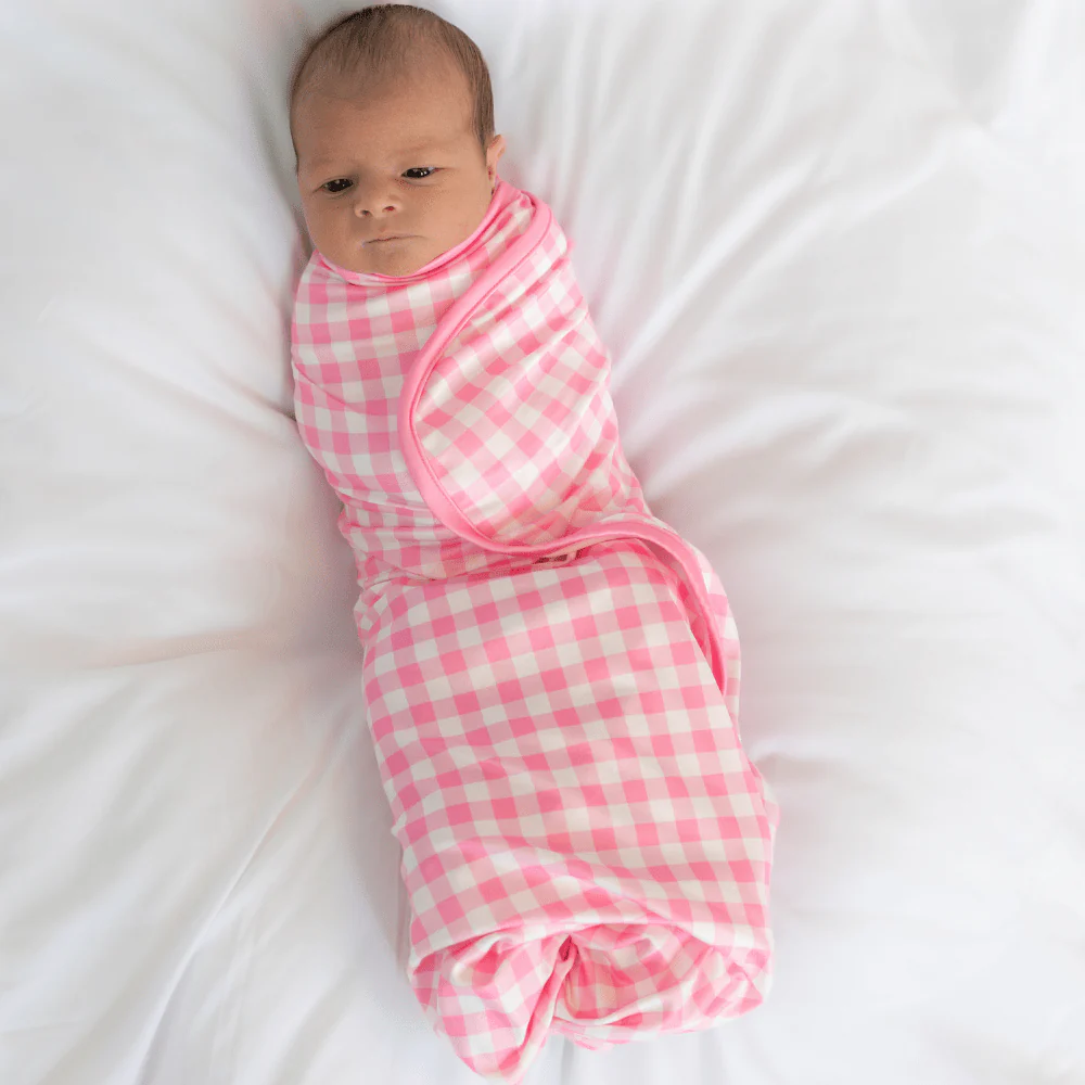Swaddle Blanket - Pink Gingham