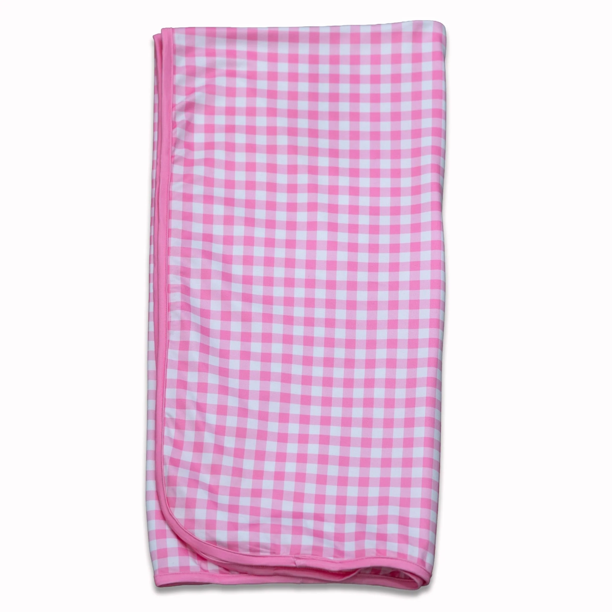 Swaddle Blanket - Pink Gingham - Image 3