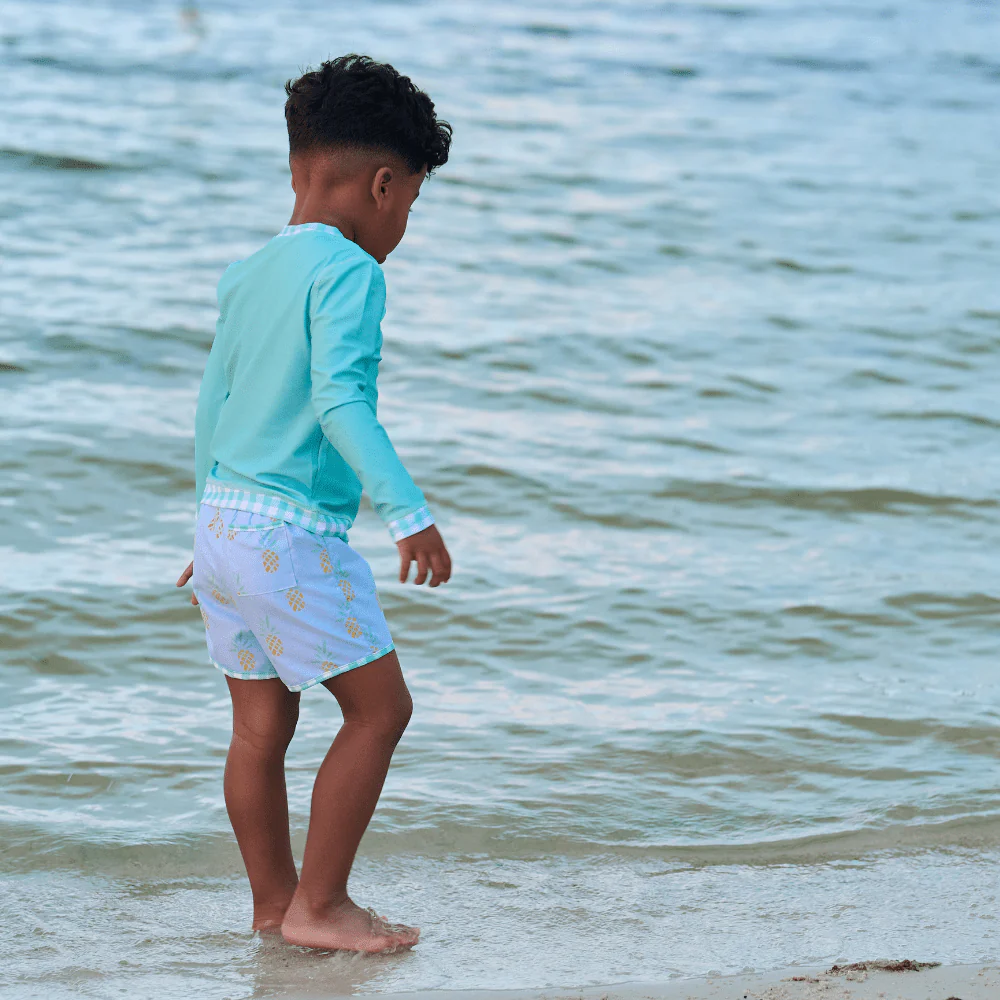 Swim Shorts - Blue Pineapples - Image 4