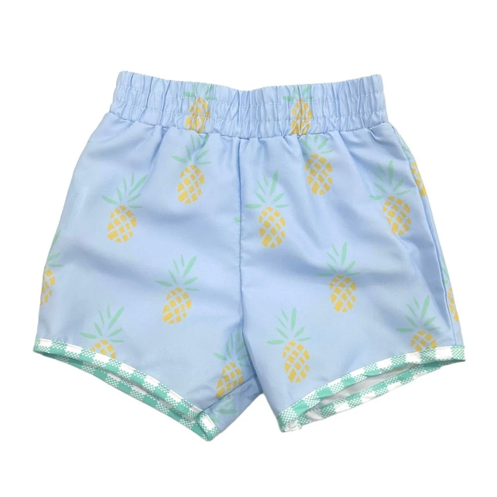 Swim Shorts - Blue Pineapples - Image 7