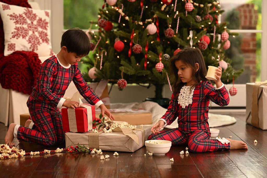 Ruffle Buttflap Pajamas - Tartan Holiday Lounge - Image 3